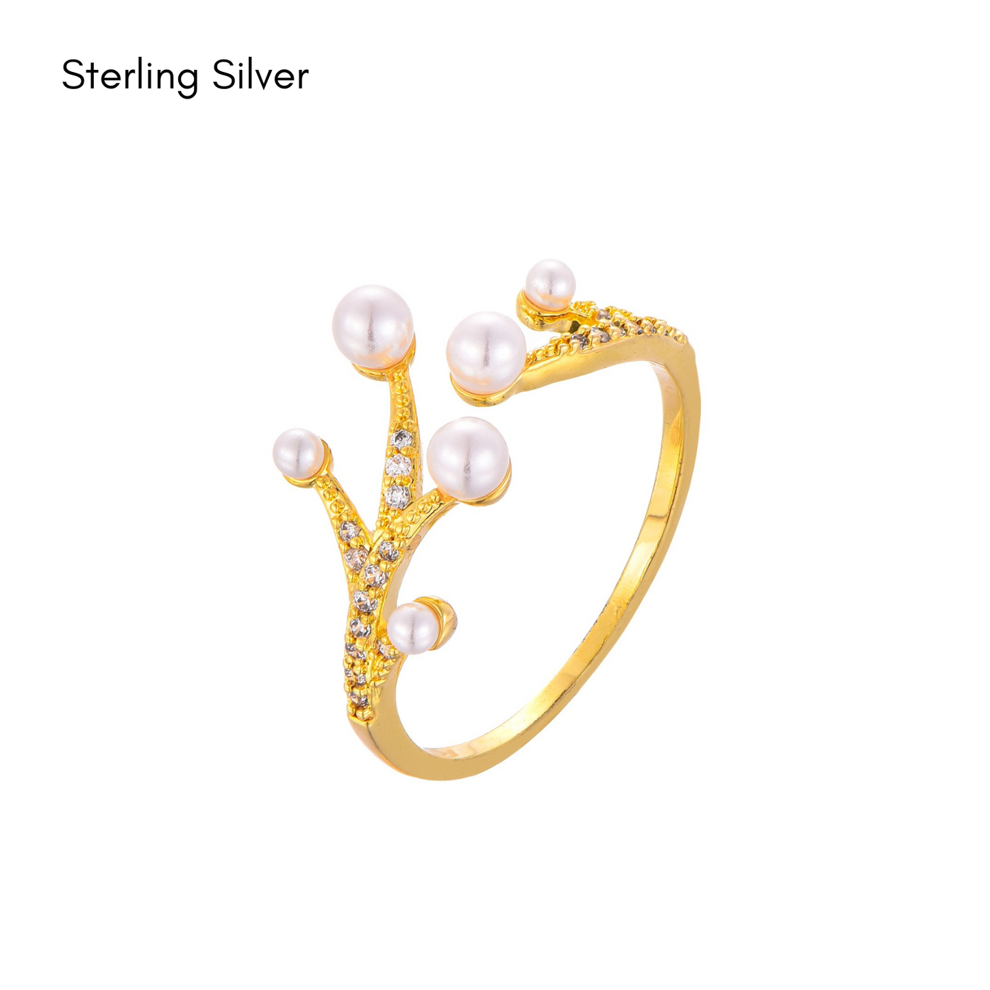 Swan Pearl Ring