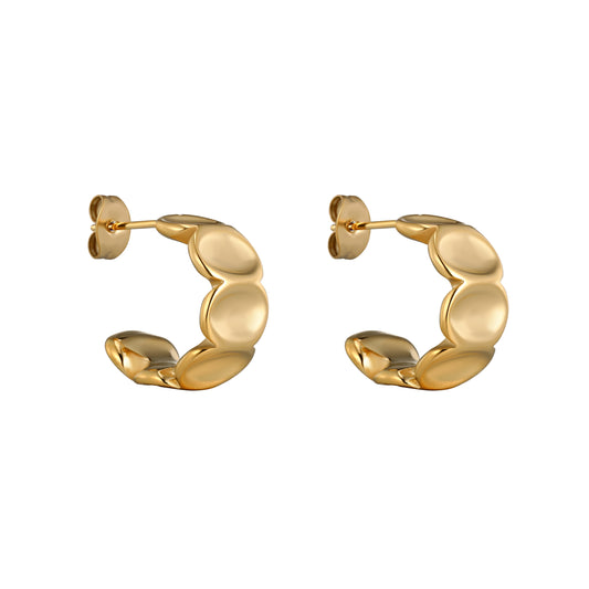Elora Medium Hoops Golden