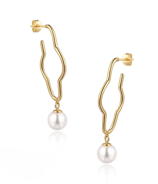 Iris Pearl Earrings