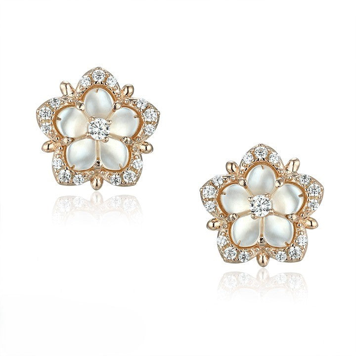 Vedika Rose Earrings