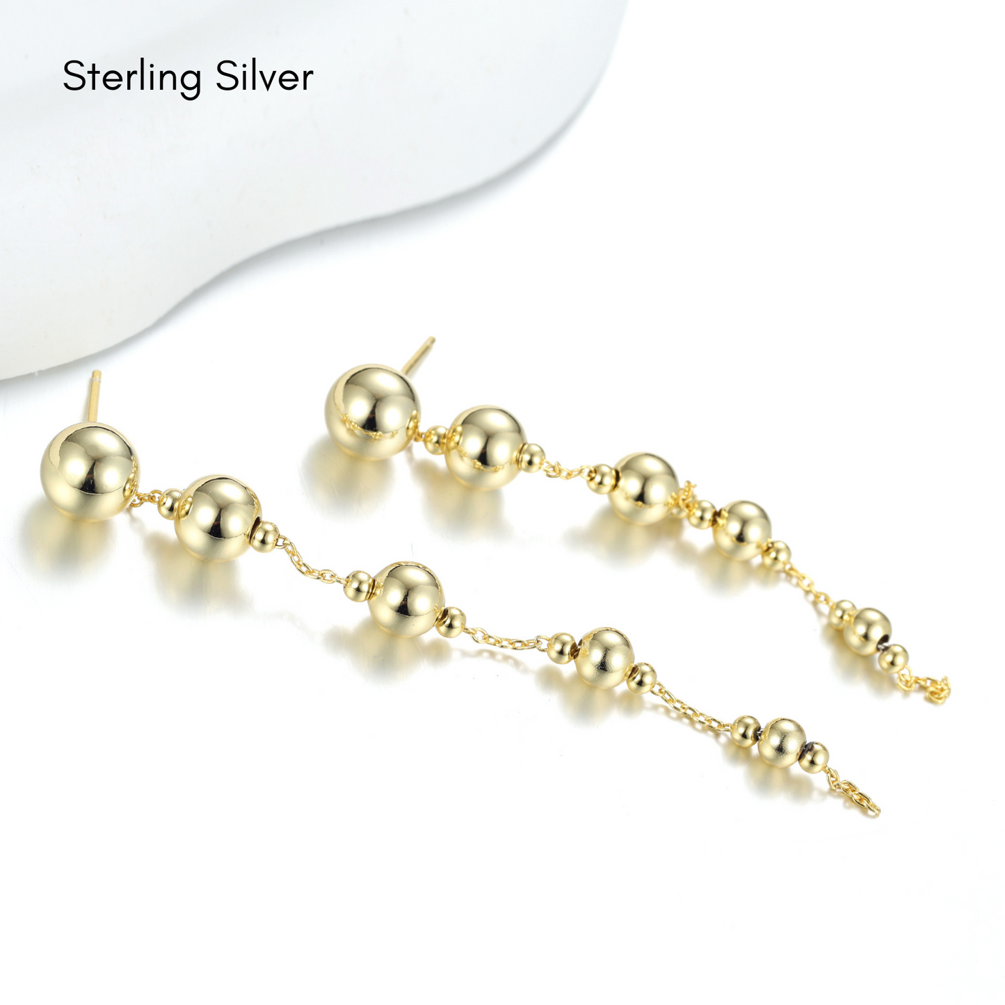 Paulina Golden Motion Earrings
