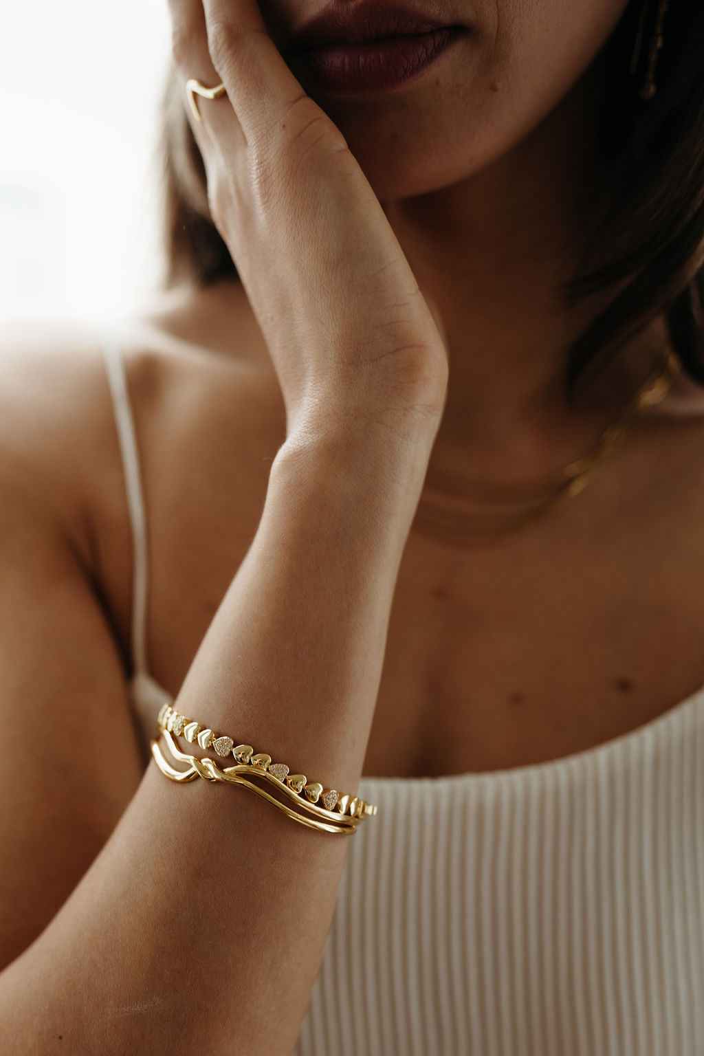 Lily Heart Bracelet